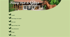 Desktop Screenshot of poneyclubgitedevillers.com