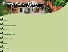 Tablet Screenshot of poneyclubgitedevillers.com